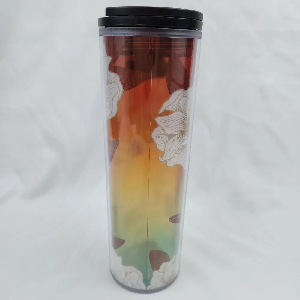 ☕️Starbucks 2019 Desert Cactus Flower Acrylic 16oz Travel Tumbler